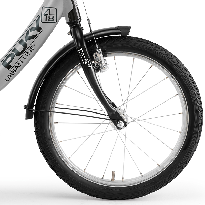 Двухколесный велосипед ZL 18-1 Alu, цвет - grey/ серый  